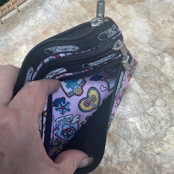LeSportsac Small 3 Zippered Compartment Pouch - Picture 7 of 7